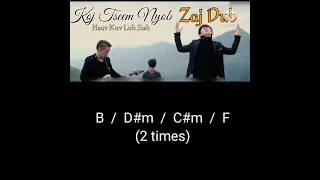 Koj tseem nyob hauv kuv lub siab: ZAJ DUB ( 🎸 chords )