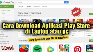 Cara Download Aplikasi Play Store di Laptop atau pc | Cara download file apk di laptop atau komputer