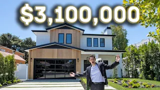 Touring a Brand New Modern Farmhouse in Studio City! | Los Angeles Luxury Home Tours