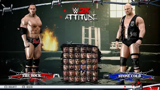 WWE 2K Attitude Era Gameplay + Roster (WWE 2K23 Add-On Concept) #wwe2k23