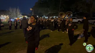 LCCP Band & Jeanerette High | Lafayette "KICK-OFF" Mardi Gras Parade 2023 | Lafayette, Louisiana