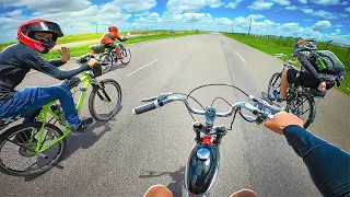 PRIMEIRA VIAGEM DE BICICLETA MOTORIZADA