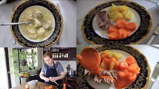 Tradicionalni nedeljni ručak u Bačkoj! Supe mesa sosa (Rinflajš)