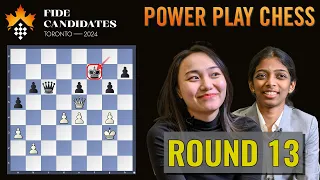 Vaishali Rameshbabu vs Lei Tingjie | FIDE Candidates 2024 | Round 13