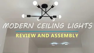 MODERN CEILING LIGHTS REVIEW AND ASSEMBLY
