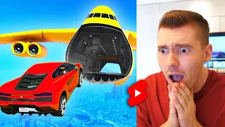 Assistindo a maior MITADA de avião DO GTA!