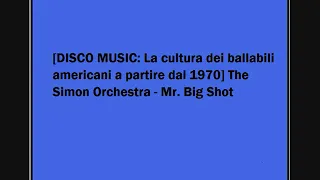 The Simon Orchestra - Mr. Big Shot