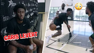 Caris Levert GOES HARD IN NBA WORKOUT with his friends 😳