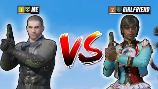 1v1 vs My GIRL-FRIEND in PUBG Mobile (I made her win)