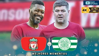 AOS 41 ANOS CISSÉ VOLTA A VESTIR A CAMISA DO LIVERPOOL E GERRARD MARCA GOL EM PARTIDA DAS LENDAS