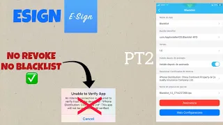 🔥ESIGN NO REVOKE✅RESOLVER ERRO DE VERIFICAÇÃO DO APP🔥(PARTE 2)🔥