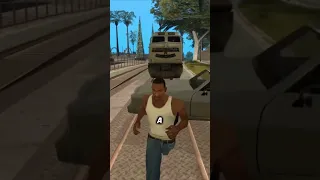 What happens if you hit the train in every Rockstar games? #videogames #easteregg #gaming #gta5