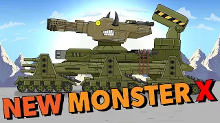 "New Monster X Model 3" Cartoons about tanks