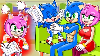 UNSTABLE SONIC'S FAMILY: ABANDONED AMY! My Parents Don't Love Me! | Sonic the Hedgehog 2 Animation