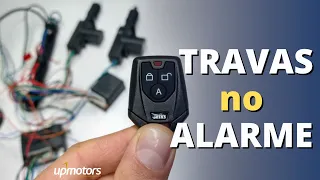 Aprenda a ligar as TRAVAS no ALARME ; UPMOTORS