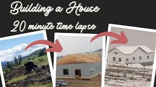 Adventist Country Living Off-Grid:  Building a house Timelapse in 20 minutes