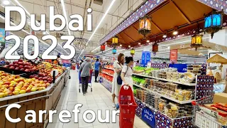 Dubai Carrefour Hypermarket Complete Walking Tour 2023