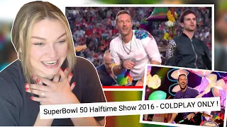 New Zealand Girl Reacts to SUPER BOWL 50 HALFTIME SHOW | 2016 | COLDPLAY ONLY