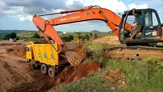 Hitachi - Hill Earth cutting || Excavation work