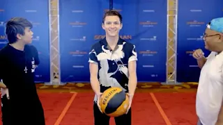 Tom Holland: Spiderman Play Basketball With His Fan | For You're Happiness |