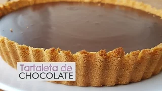 Tarta (tartaleta) de ganache de chocolate