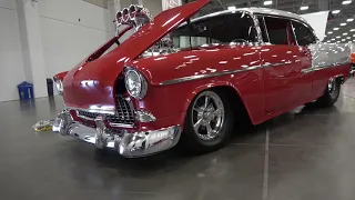 1955 Blown Bad Chevy Pro Street at CVAS Dreamgoatinc Hot Rod and Classic Muscle 4K Video