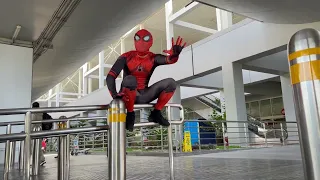 Spiderman Airport Arrival Scene