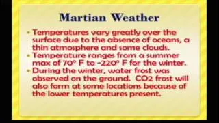 Survey of Astronomy: Lecture 12 - Mars