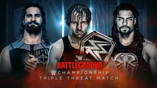 ROMAN REIGNS VS SETH ROLLINS VS DEAN AMBROSE | TRIPLE THREAT MATCH | WWE2K24 GAMEPLAY