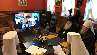 Состоялось заседание Священного Синода УПЦ в дистанционном формате.