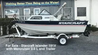 Starcraft Islander 191V Cuddy Cabin Fishing Boat - SOLD