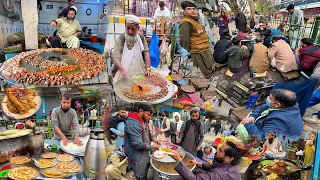 Amazing Breakfast in Afghanistan | morning street food | Subha ka nashta | Liver fry | Kabuli Pulao