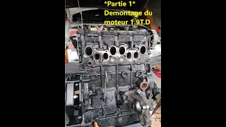 *Partie 1* Début du demontage du moteur 1.9TD