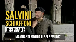 Matteo Salvini preso a schiaffi. Ma non eri contro l'Europa? Sei al governo con Draghi! [deepfake]