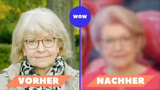 Vorher -Nachher Ü60 + Überraschende Farbe und Mega Volumen!