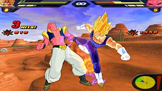 Dragon Ball Z: Budokai Tenkaichi 2 - MAJIN VEGETA vs SUPER BUU (Gotenks Absorbed)  [Requested] #dbz