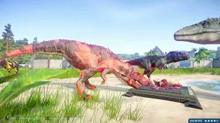 All Evolution Dinosaurs Indoraptor Mosasaurus Spinosaurus Hunting Godzilla in Jurassic  Velociraptor