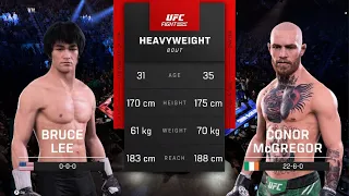 Bruce Lee vs. Conor McGregor - Openweight (Prediction and Simulation on PlayStation 5 | UFC 5)