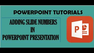 Adding A Slide Numbers In Powerpoint Presentation | Numbers on Slides