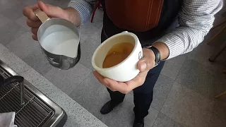 TDW의 latte art(steaming&wing tulip 2017.11.18)