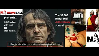 Previewing $2,300 Arthur Fleck JOKER Hyperreal Statue Figurine by JBD Studios + comparing figures