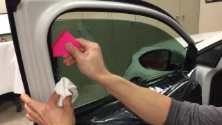 How to install apply tint film Precut kit on a car suv truck side door windows 2016 VW GTI