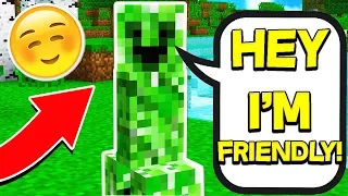 FINDING THE ONLY FRIENDLY CREEPER IN MINECRAFT!