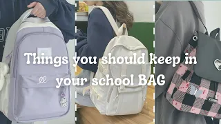 Things you should keep in your school bag 2023 | aesthetically