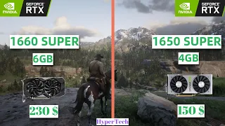 Nvidia GTX 1660 SUPER vs GTX 1650 SUPER OC Test in 9 Games | 1080p 1440p Gaming Benchmark Test