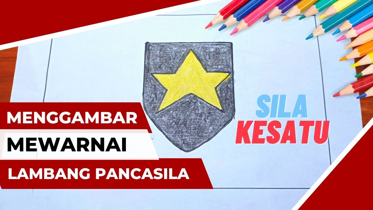 Download Simbol Bintang Cara Menggambar Dan Mewarnai Lambang