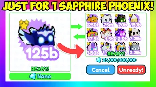 What People Trade For A Sapphire Phoenix In Pet Simulator X! | ROBLOX