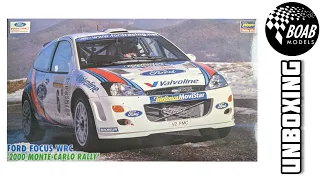 Ford Focus WRC 2000 - Unboxing - 1/24 Hasegawa - McRae/Grist & Sainz/Moya