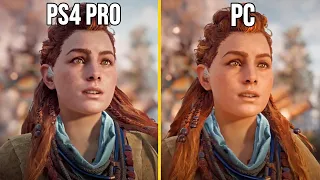 Horizon Zero Dawn PC Vs PS4 PRO Graphics Comparison