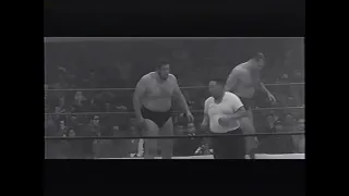 1963 05 05b JWA Great Togo, Michiaki Yoshimura vs Killer Kowalski, Gino Marella